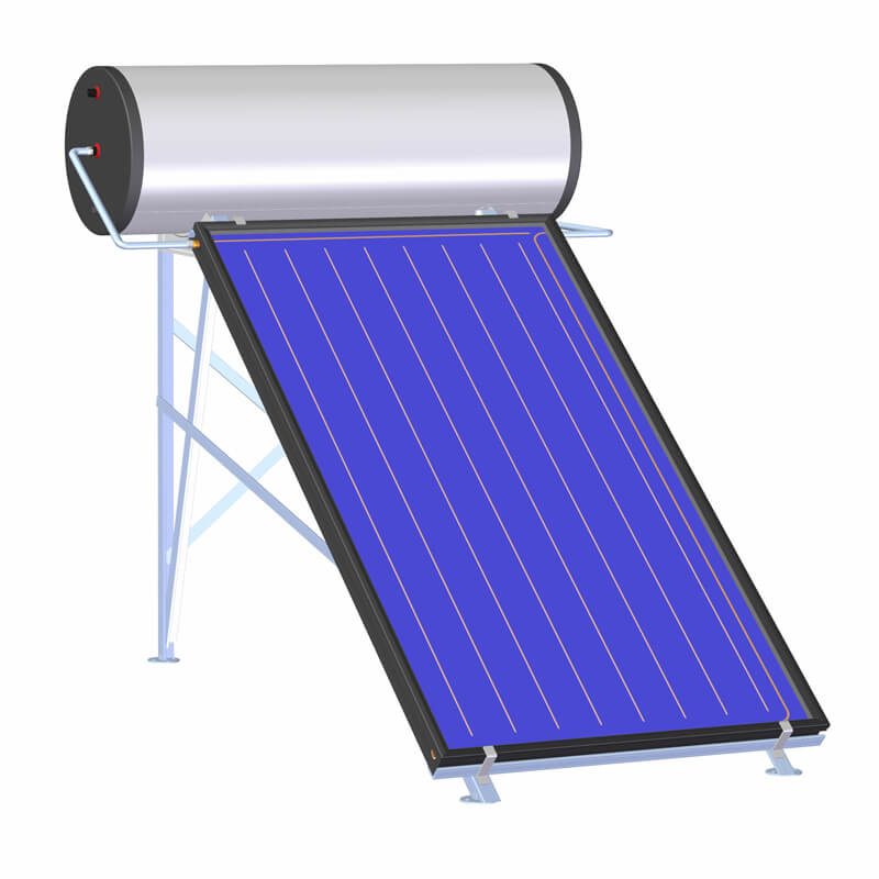 Open Loop Flat Panel Zonneboiler